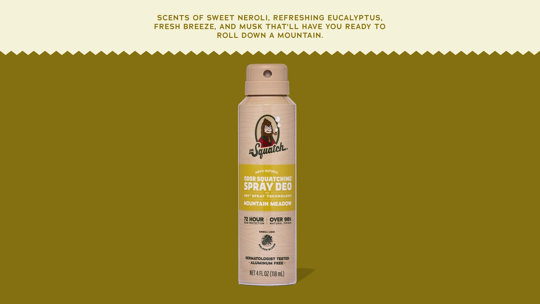 Mountain Meadow Spray Deodorant - Travel Clean Glide